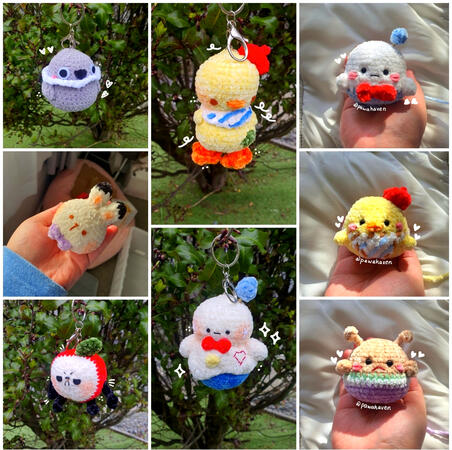 crochet keychains